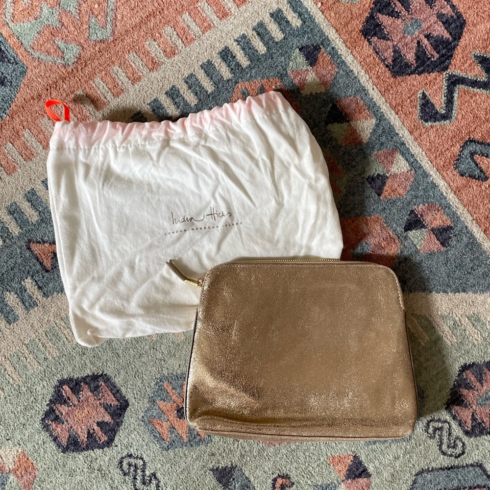 India Hicks Gold Clutch